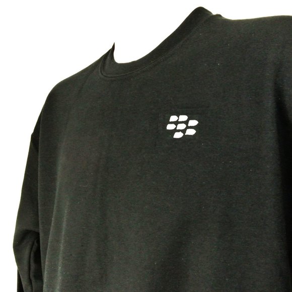 BLACKBERRY BBM VIntage Tech Black Sweatshirt Employee Uniform Shirt Size… - Picture 2 of 10